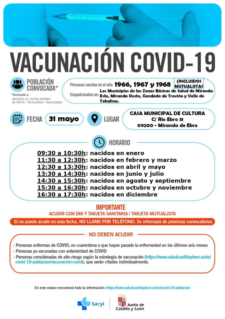 31 mayo vacunacion 1966, 1967 y 1968